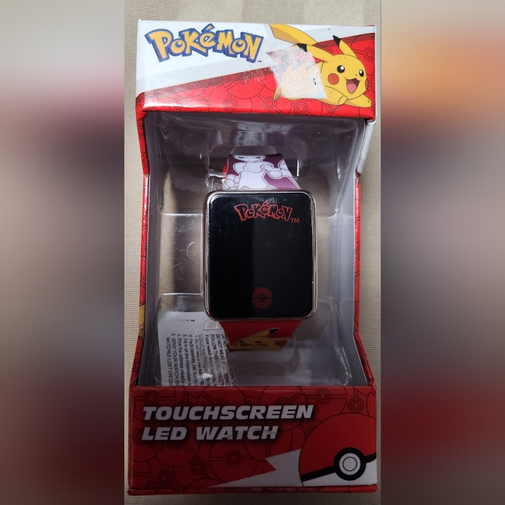 POKEMON LED TOUCHSCREEN KIDS WATCH, NEW, WORKS